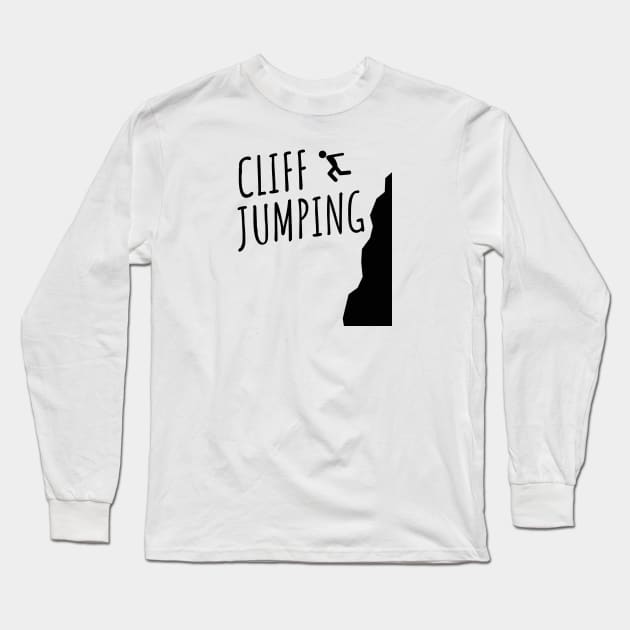 Cliff jumping Long Sleeve T-Shirt by maxcode